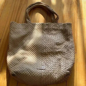 Christpher Kon woven leather  tote